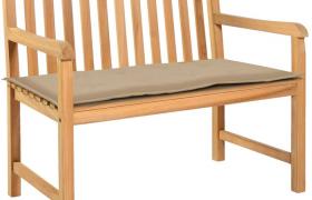 Hommoo Cuscino per Panca da Giardino Beige 100x50x3 cm VD46053