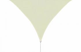 Parasole a Vela HDPE Triangolare 3,6x3,6x3,6 m Crema VD24491 - Hommoo