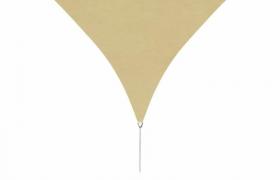 Parasole a Vela Oxford Triangolare 3,6x3,6x3,6 m Beige VD24496 - Hommoo