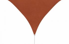 Parasole a Vela Oxford Triangolare 3,6x3,6x3,6 m Terracotta VD24511 - Hommoo