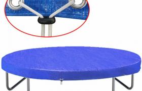 Telo Copertura per Trampolino Elastico in PE 360-367 cm 90 g/m2 VD17361 - Hommoo Telo Copertura per Trampolino Elastico in PE 360-367 cm 90 g/m2 VD17361 - Hommoo