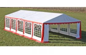 Tendone da Festa 10 x 5 m Rosso VD06349 - Hommoo
