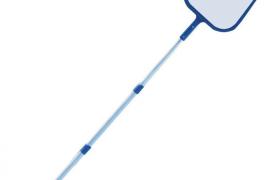 Retino di superficie con manico telescopico 150 cm 5 sezioni allungabile alluminio piscine piscina - MILO