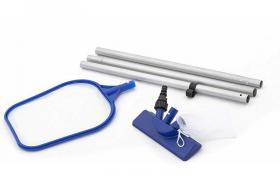 Kit Pulizia E Manutenzione Piscine Bestway Con Retino, Aspiratore E Sacco 58098 - LUPEXSHOP