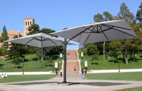 Ombrellone giardino 3x3 doppio braccio alluminio per bar hotel contract Oslo | senza Balza - ELIOS PARASOLS