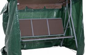 Copertura per Mobili da Giardino Impermeabile Anti UV Anti Muffa con Fissaggio in PE, Verde, 215x155x150cm - Outsunny