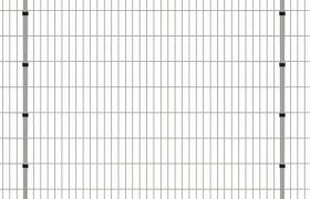 vidaXL 2D Pannelli di Recinzione Giardino e Paletti Argento 2008x2030 mm 50 m - Argento