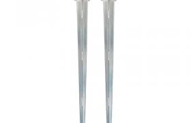 Vidaxl - Picchetti di Terra in Acciaio Zincato 2 pz Argento 7x7x90 cm