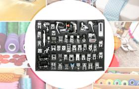 Piedi 52pcs professionale Macchina da cucire Presser Set Kit compatibile per attacco basso Macchina da cucire (per il fratello / Babylock / Nuova