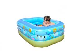 PISCINA GONFIABILE RETTANGOLARE 3 ANELLI GIARDINO OUTDOOR INDOOR 130x92x52cm - LUPEXSHOP PISCINA GONFIABILE RETTANGOLARE 3 ANELLI GIARDINO OUTDOOR INDOOR 130x92x52cm - LUPEXSHOP