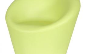 Poltrona Da Giardino 88x80x85cm In Polietilene Happy Verde Fluo - Vanossi