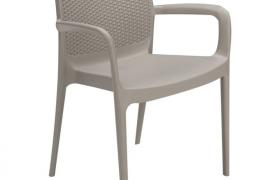 Grand Soleil - Sedie Poltrona Poly Rattan Braccioli per Giardino Bar Ristorante BOHEME Juta