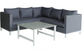 Salone da giardino Turin - Phoenix - Grigio - HABITAT ET JARDIN
