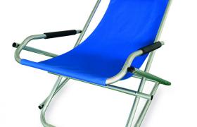 Sdraio Elba Basculante in alluminio e PVC 600D Colore Blu - GARDEN FRIEND Sdraio Elba Basculante in alluminio e PVC 600D Colore Blu - GARDEN FRIEND