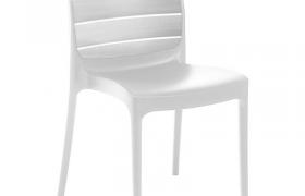 Grand Soleil - Sedia polimerica ecologica (Greenpol) - Bianco