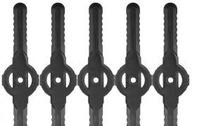Asupermall - Sostituzione di plastica Lawn Mower lama falciatrice Grass Trimmer Weeder Lama Mower Accessorio per giardino Agricoltura Usa 5pcs / pack
