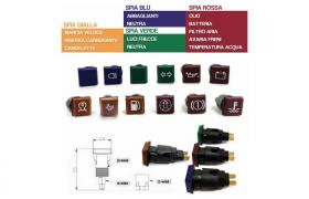 Spia Universale Luce Luminosa Ricambio Veicoli Mezzi Agricoli Trattore 29242V Rossa Olio (29242)
