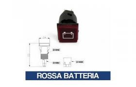 Spia Universale Luce Luminosa Ricambio Veicoli Mezzi Agricoli Trattore 29242V Rossa Batteria (29243)