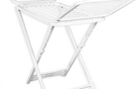 Stendibiancheria Stendino Stendi Panni in dura resina di plastica bianco pieghevole per Casa Cucina balcone