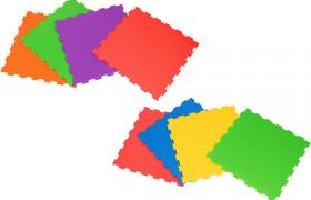 Tappeto Tappetino Mattonelle Puzzle Extra Large in Gomma Gioco Bambini 4pz 61x61 - LGVSHOPPING