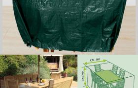 STI - Telo Copritavolo Rettangolare Colore Verde NR12 240x160cm Altezza 90cm TagliaL