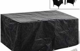 Telo di copertura per mobili polirattan con 10 occHommooelli 240 x 140 cm VD24197