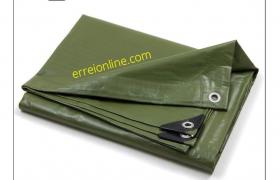 TELO PVC VERDE 260gr/mq ULTRA OCCHIELLO IN ALLUMINIO 2X3 - STI