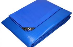 Telone occhiellato impermeabile da giardino polietilene telo 3x4 m 260 g/m² blu - ECD GERMANY