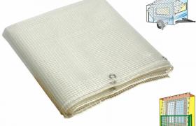 Telo in pvc rinforzato con rete 3 x 2,5 mt 140 gr/mq telone retinato occhiellato