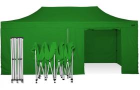 Tenda gazebo pieghevole 3x6 tutta in alluminio con laterali imperemabile. Professionale - VERDE - RAY BOT