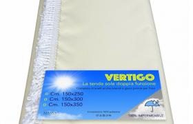TENDA SOLE VERTIGO da esterno GIARDINO balcone PANNA UNITO impermeabile e idrorepellente Cm. 150 x 350