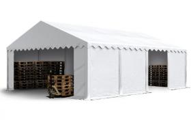 Tendone Deposito 5x8m PVC ca. 500g/m² bianco Gazebo Magazzino Tenda Capannone - TENDAPRO.IT