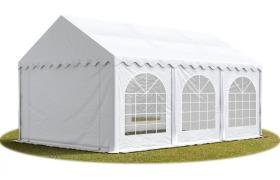 Tendapro.it - 3x6 mTendone per feste PREMIUM PVC bianco 100% impermeabile Gazebo da giardino Tendone da esterno Tenda party