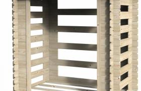 Bricoshop24 - Tettoia Legnaia 190x118 3 Pareti Legno 19 mm No Pavimento Tetto Attrezzi Legna