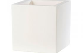 Vaso da tavolo in resina SCHIO CUBO 25x25 - BIANCO - TERAPLAST