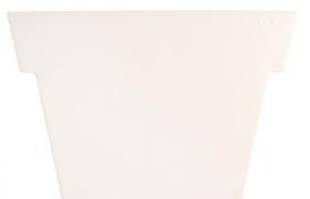 Vaso per piante Il Vaso 140 cm design moderno | Colore: Bianco - SLIDE