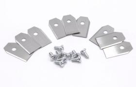 9x lame compatibile con Gardena R38Li, R40Li, R45Li, R50Li, R70Li, R75Li, R80Li, R100Li, R130Li, R160Li, Smart Sileno tosaerba - Vhbw
