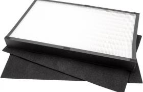 vhbw Set di filtro dell'aria per umidificatore, purificatore d'aria come Dirt Devil 0350022 - Filtro HEPA, filtro ai carboni attivi